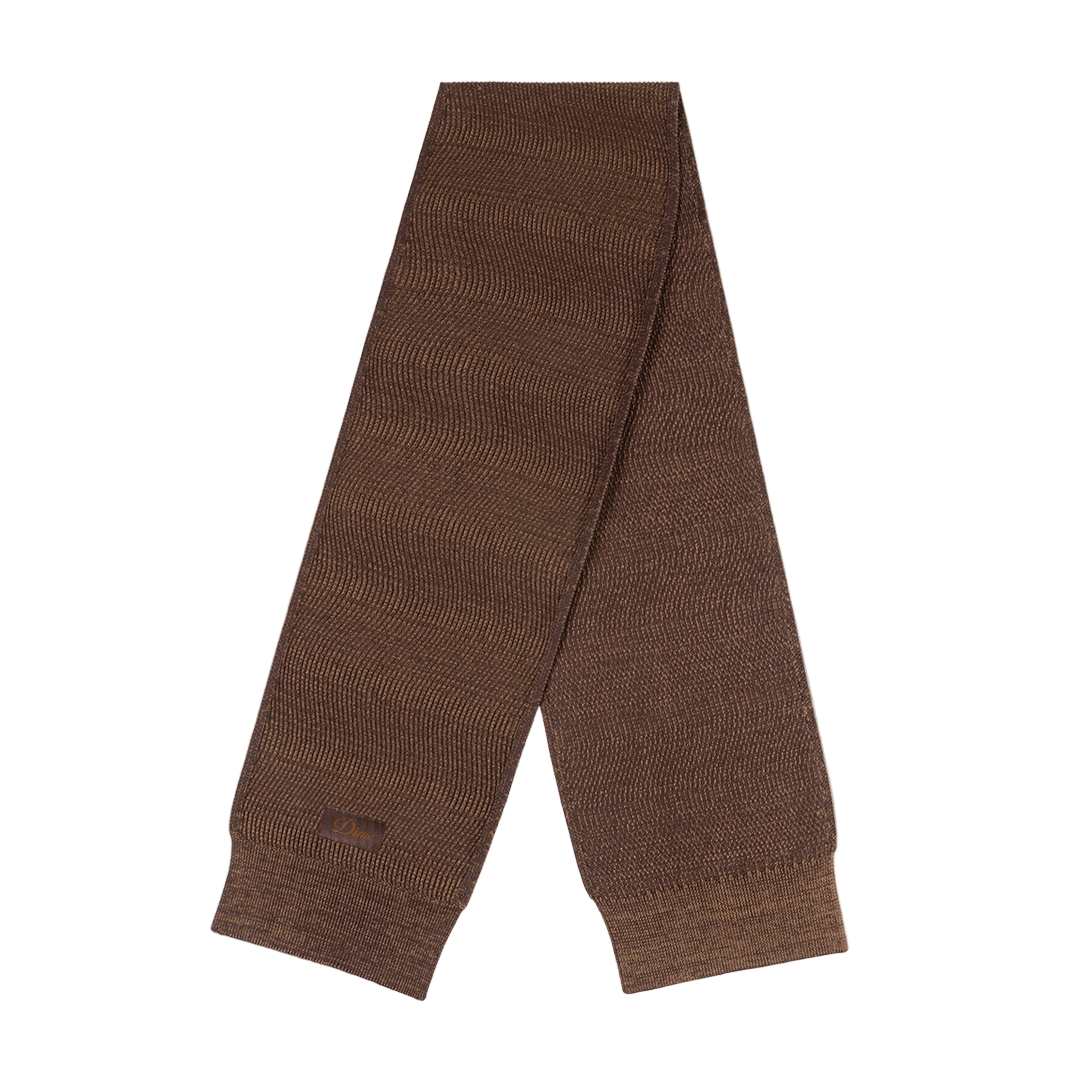 DIME MTL WAVE KNIT SCARF BROWN