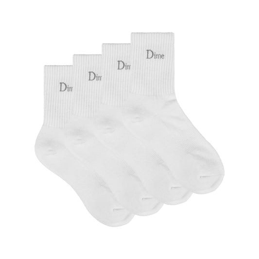 DIME MTL CLASSIC 2 PACK LONG SOCKS WHITE