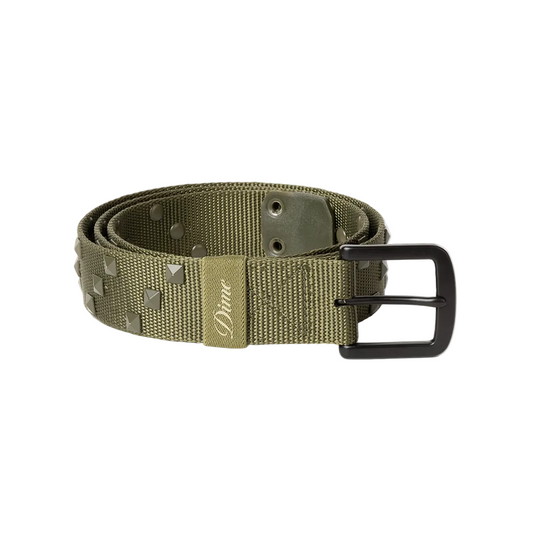 DIME MTL STUDDED BELT ARMY GREEN