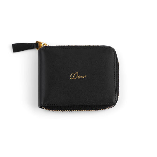 DIME MTL CURSIVE ZIP WALLET BLACK