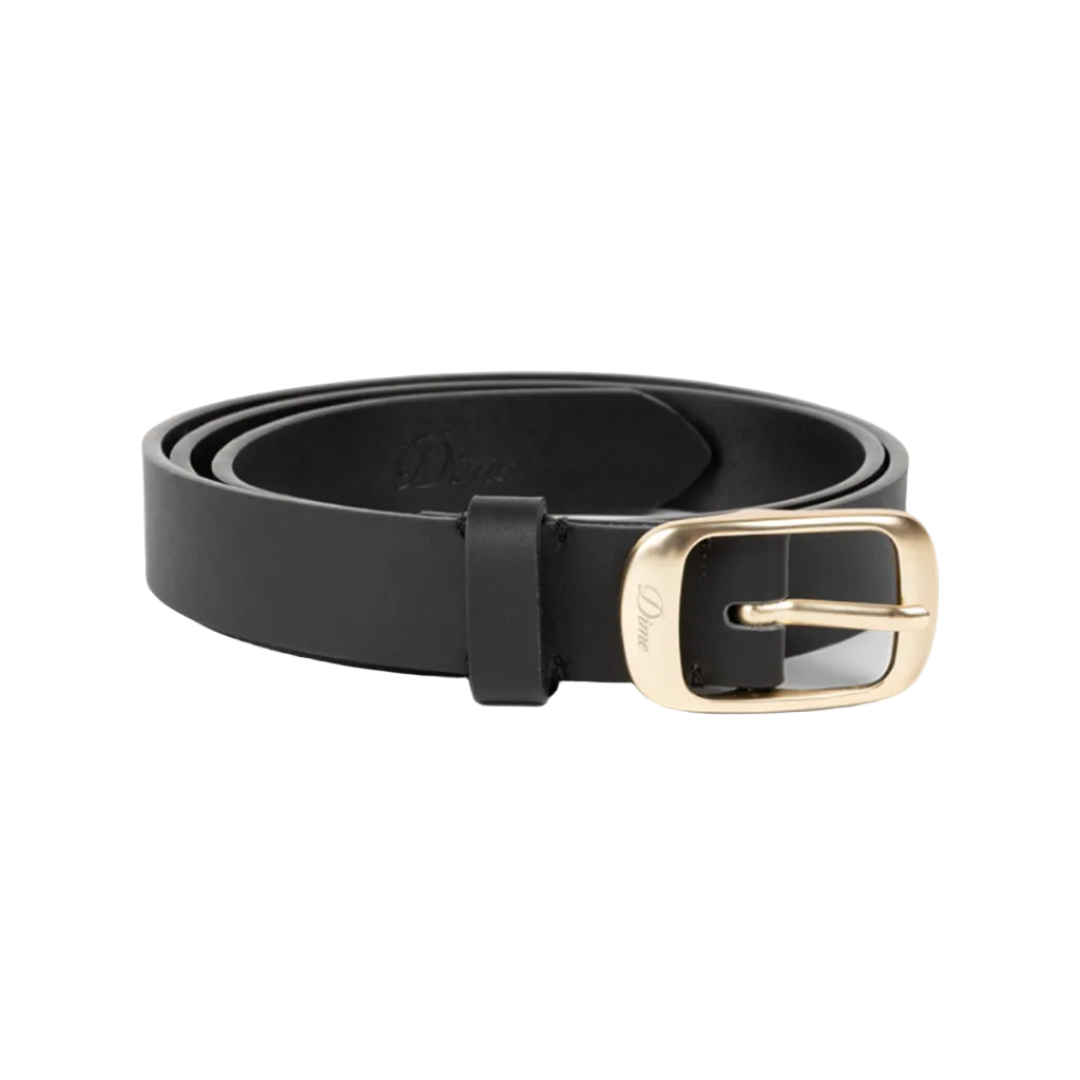 DIME MTL DRESS LEATHER BELT BLACK