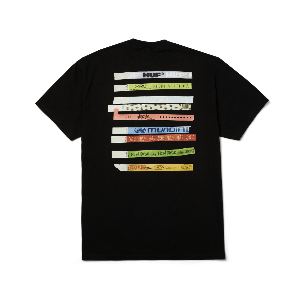 HUF WORLDWIDE ADMISSION TEE BLACK