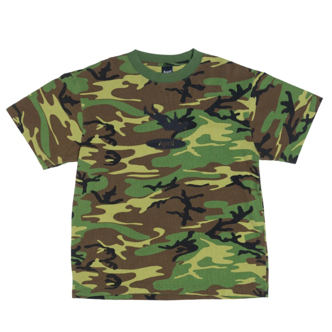 APRIL SKATEBOARDS MAN DOWN TEE CAMO