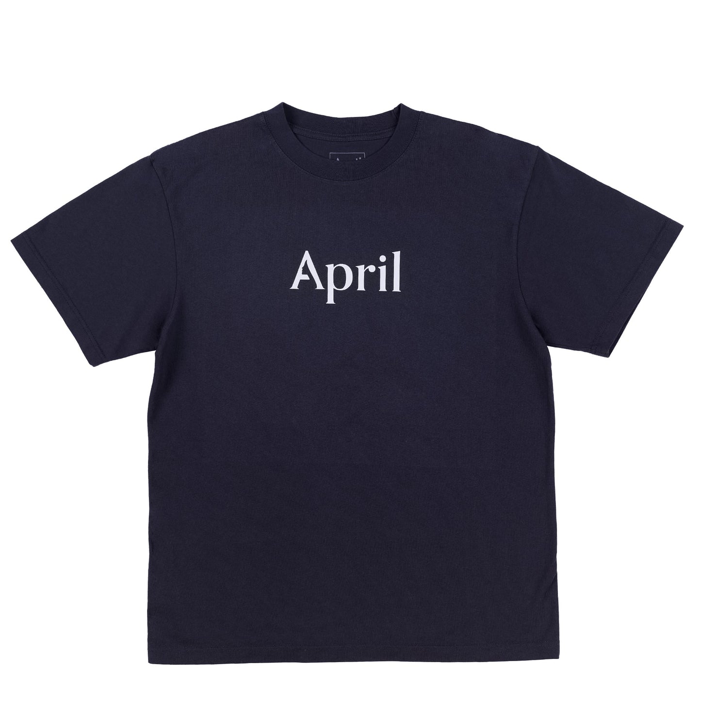 APRIL SKATEBOARDS OG LOGO TEE NAVY