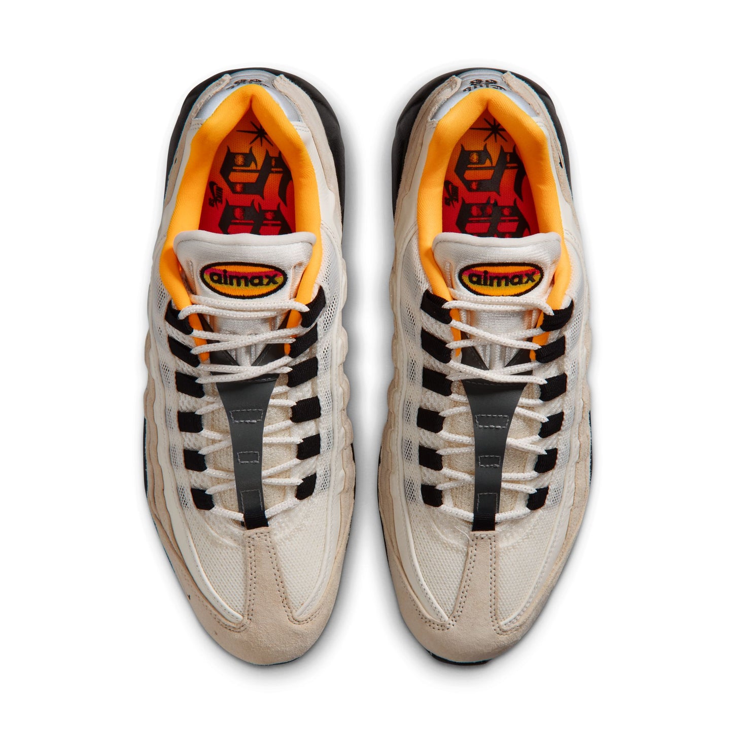 NIKE SB AIR MAX 95 SAIL/BLACK-LAZER ORANGE