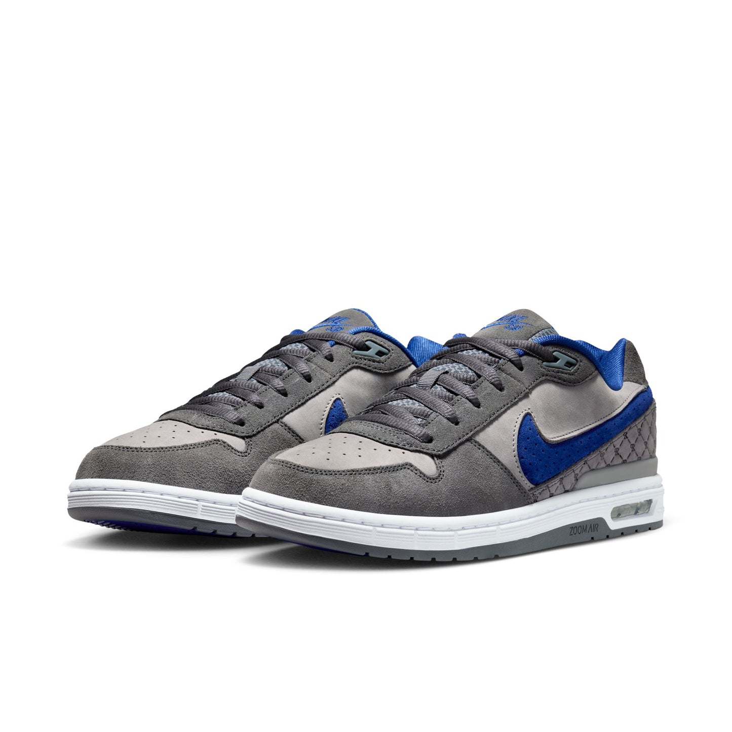 NIKE SB PAUL RODRIGUEZ ZOOM AIR LOW FLINT GREY/DEEP ROYAL BLUE