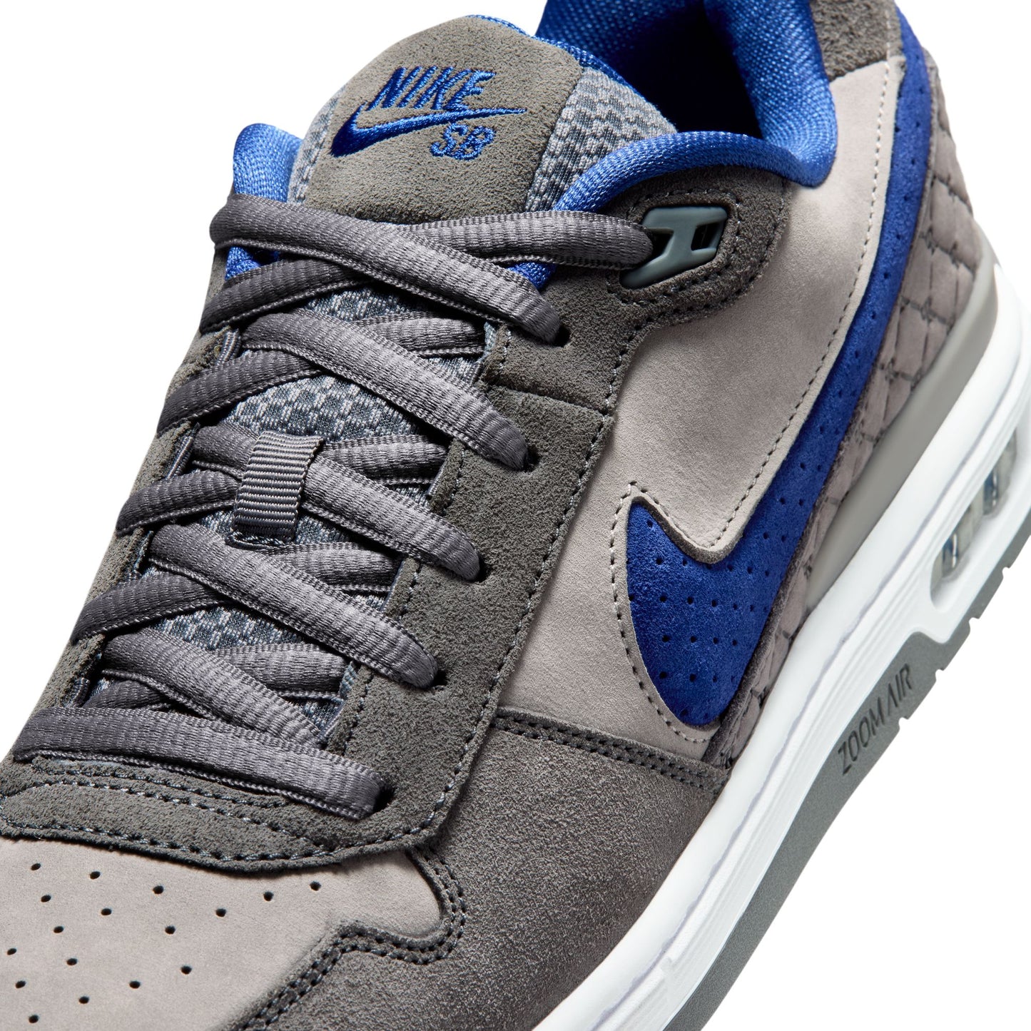 NIKE SB PAUL RODRIGUEZ ZOOM AIR LOW FLINT GREY/DEEP ROYAL BLUE