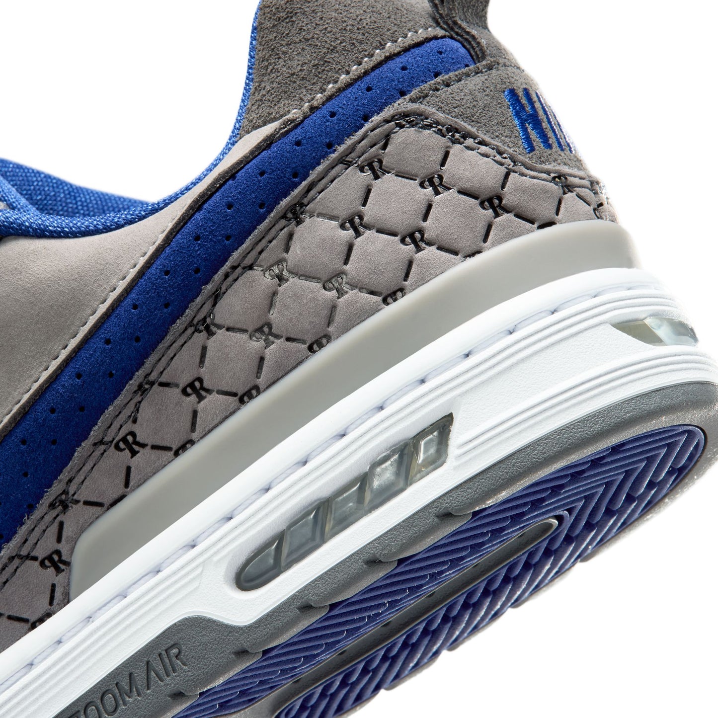 NIKE SB PAUL RODRIGUEZ ZOOM AIR LOW FLINT GREY/DEEP ROYAL BLUE