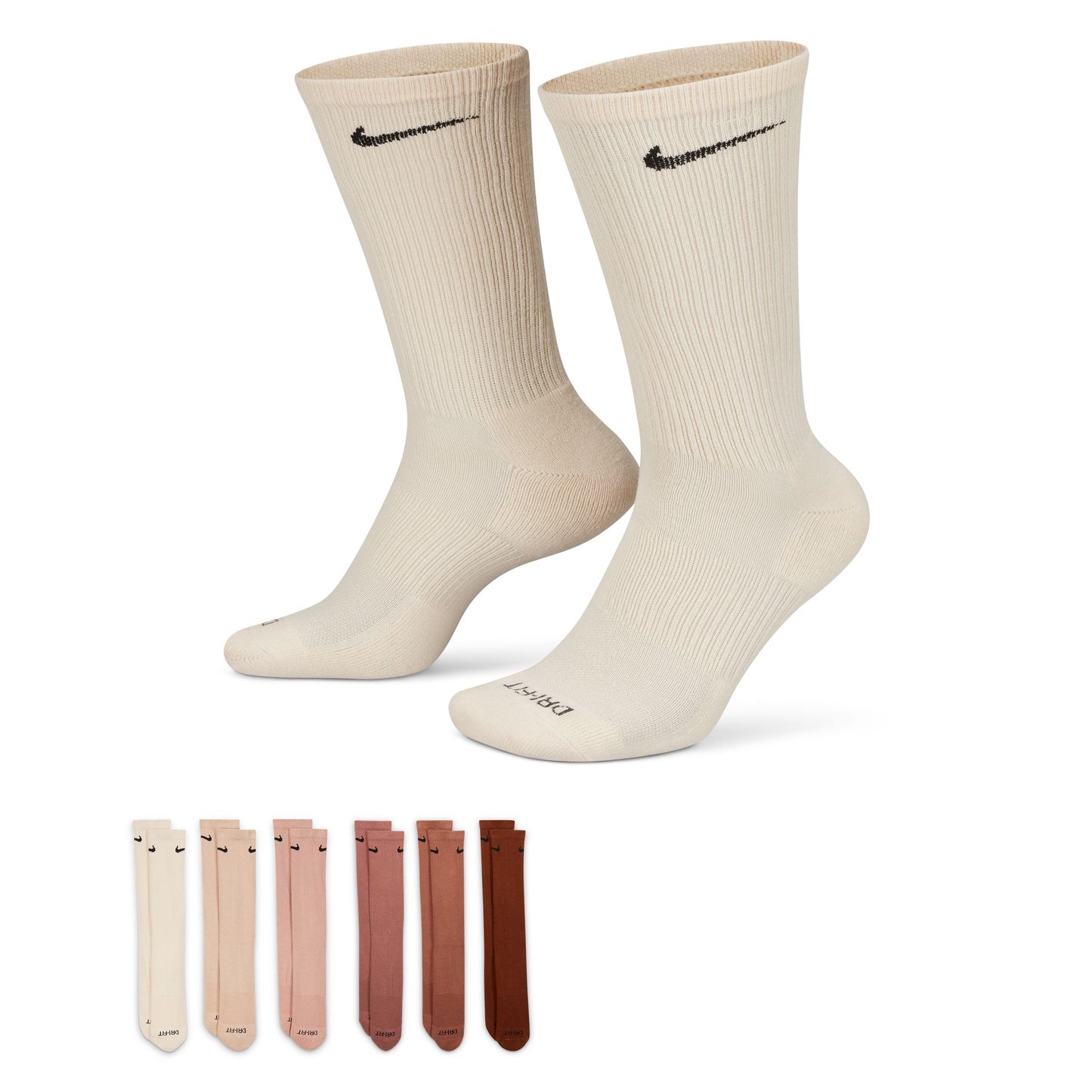 NIKE SB EVERYDAY PLUS SOCKS MINERAL CLAY
