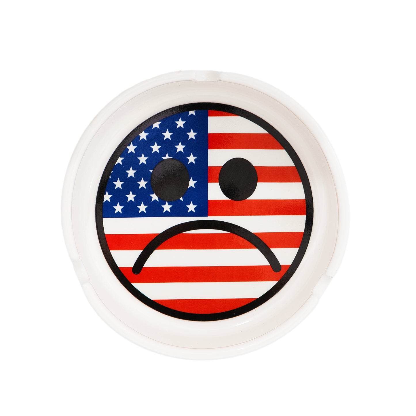 CARPET COMPANY AMERICAN SAD ASHTRAY WHITE