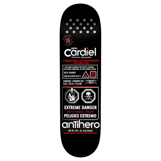 ANTIHERO SKATEBOARDS CARDIEL FUELED UP DECK 8.62