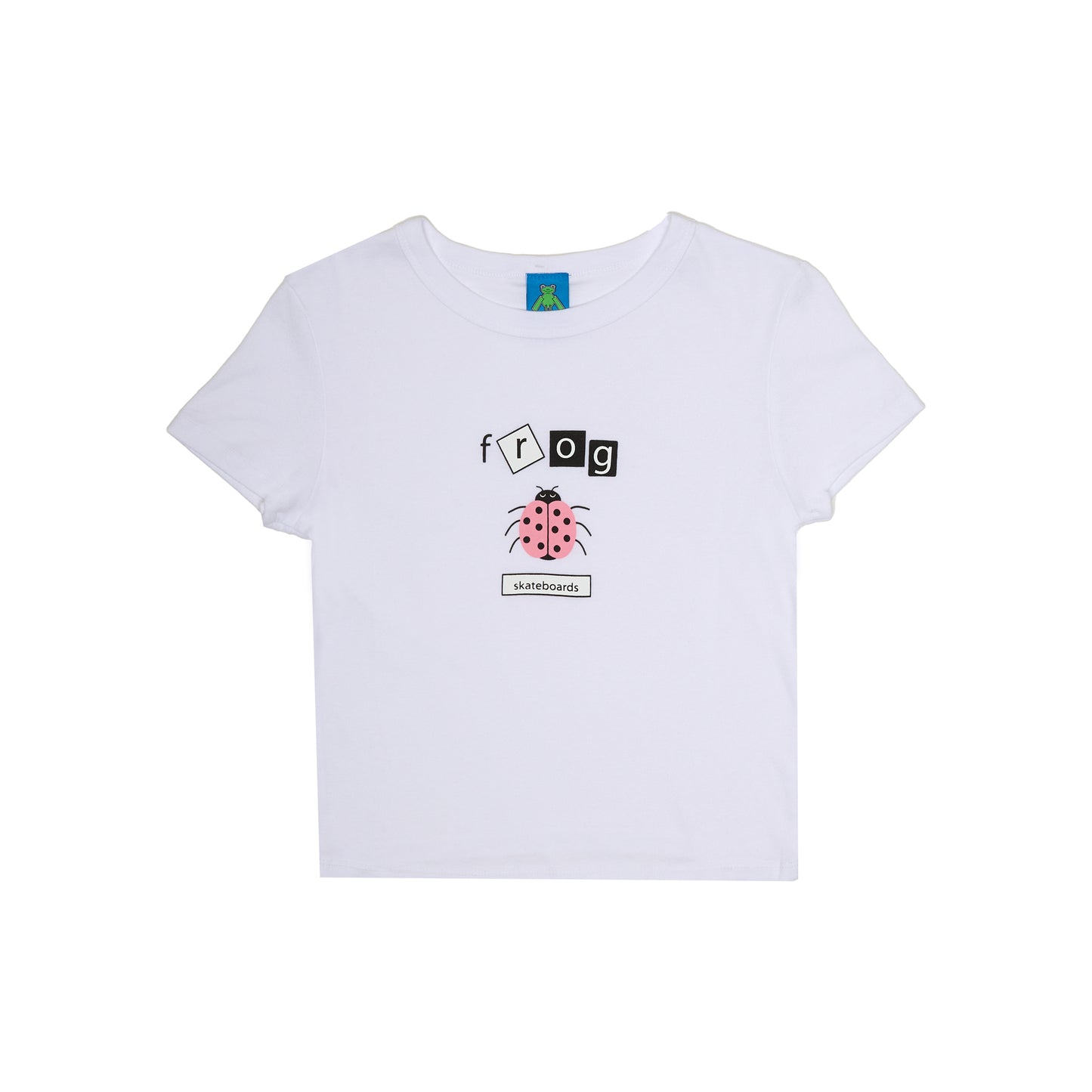 FROG SKATEBOARDS LADY BUG BABY TEE WHITE