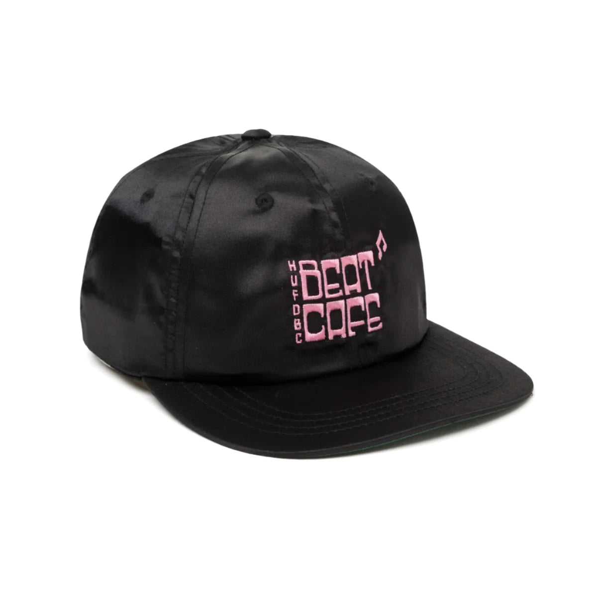 HUF WORLDWIDE BEAT CAFE 6 PANEL HAT BLACK