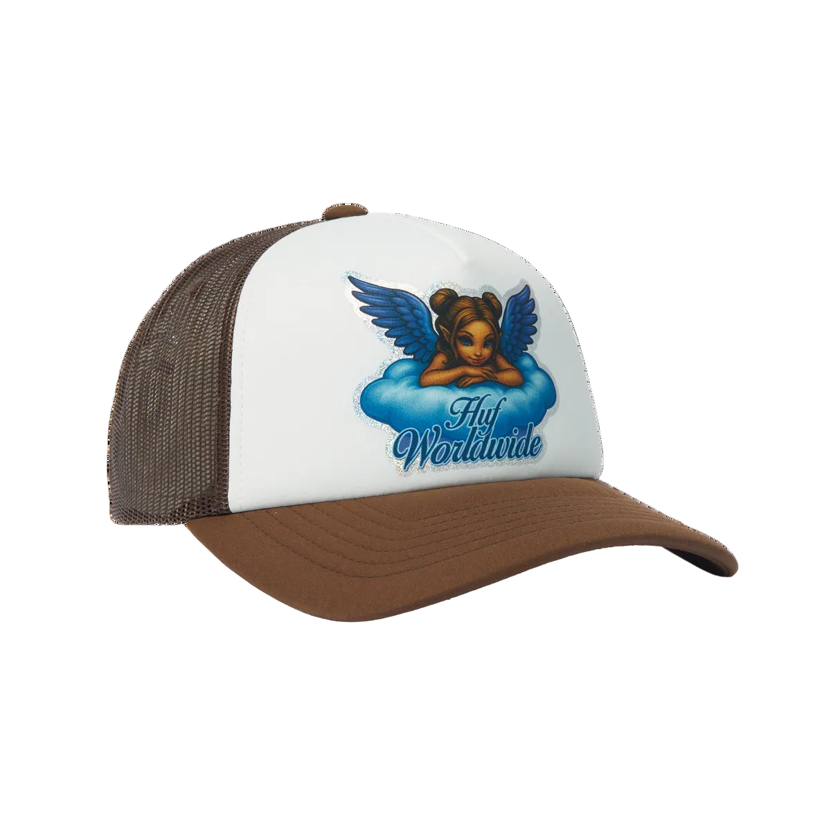 HUF WORLDWIDE BLISS TRUCKER HAT BROWN