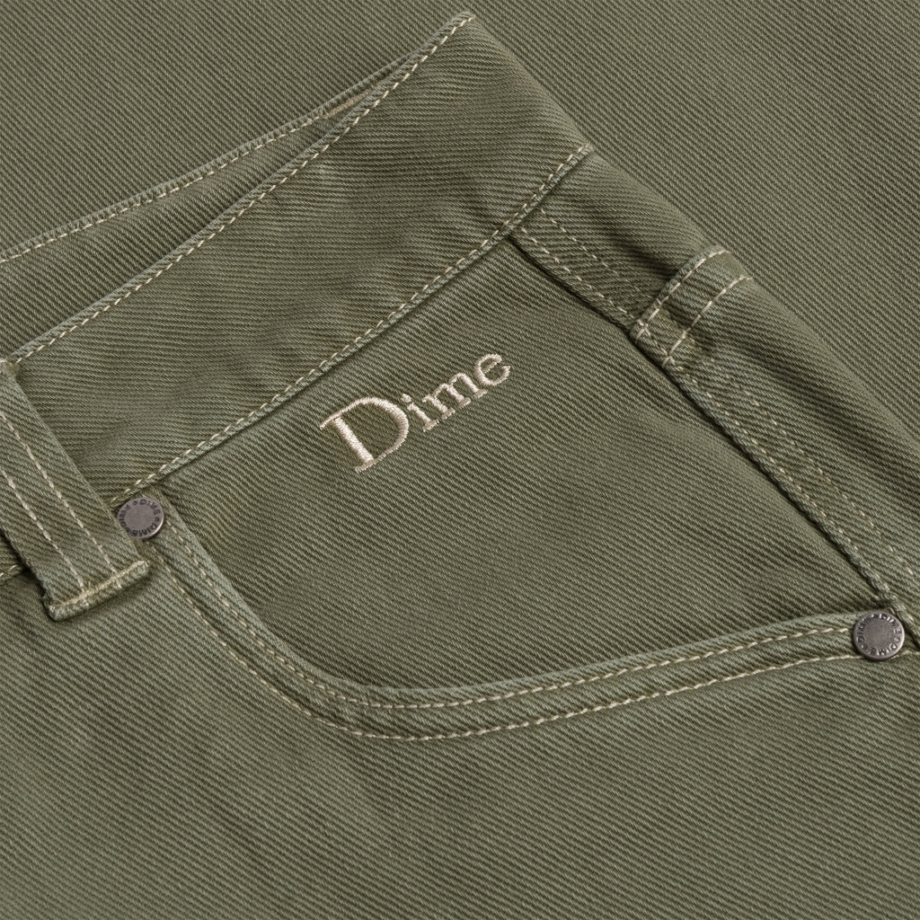 DIME MTL CLASSIC RELAXED DENIM PANTS GREEN WASHED