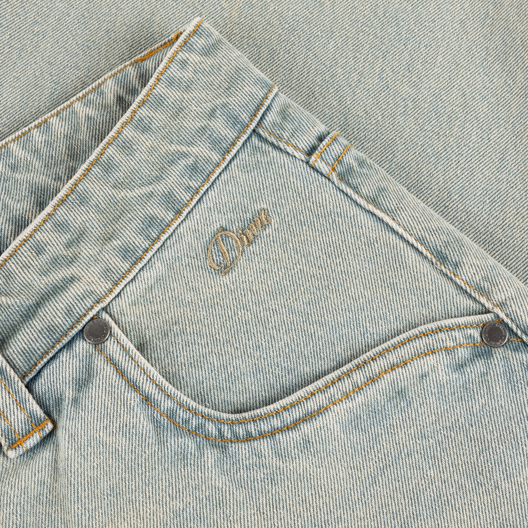 DIME MTL BAGGY DENIM PANTS SANDBLASTED SKY BLUE