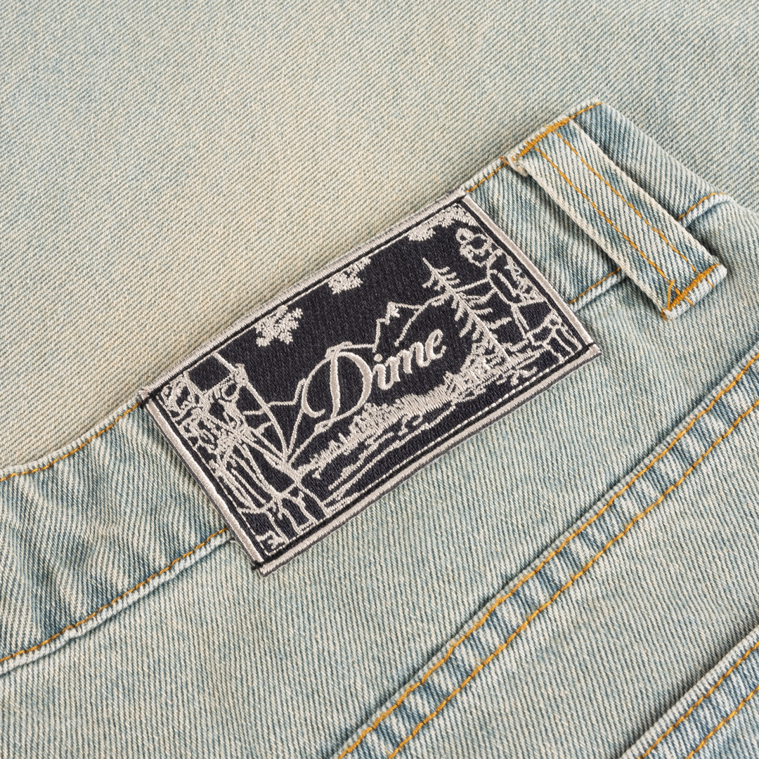 DIME MTL BAGGY DENIM PANTS SANDBLASTED SKY BLUE