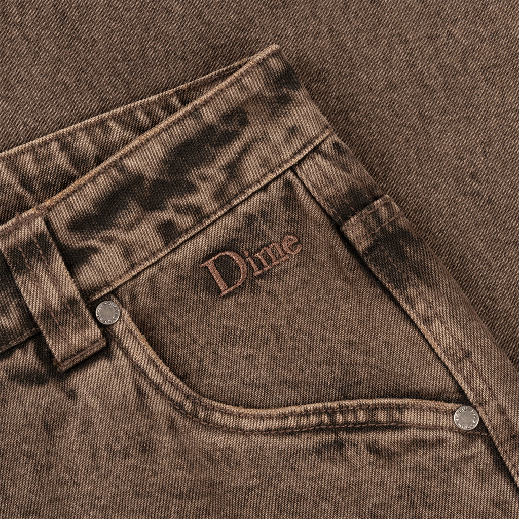 DIME MTL CLASSIC RELAXED DENIM PANTS FADED BROWN