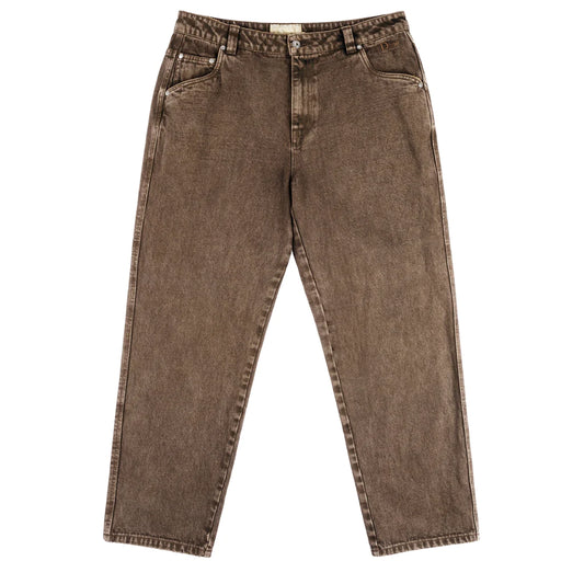DIME MTL CLASSIC RELAXED DENIM PANTS FADED BROWN