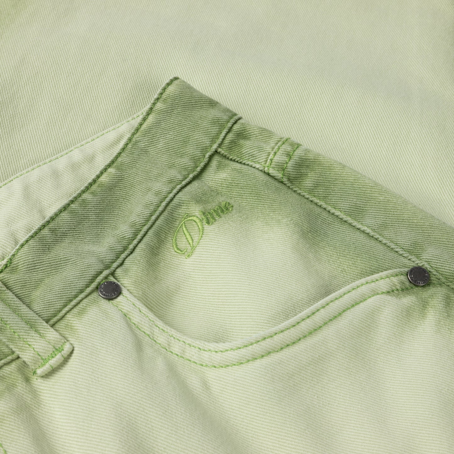 DIME MTL CLASSIC BAGGY DENIM PANTS MATCHA