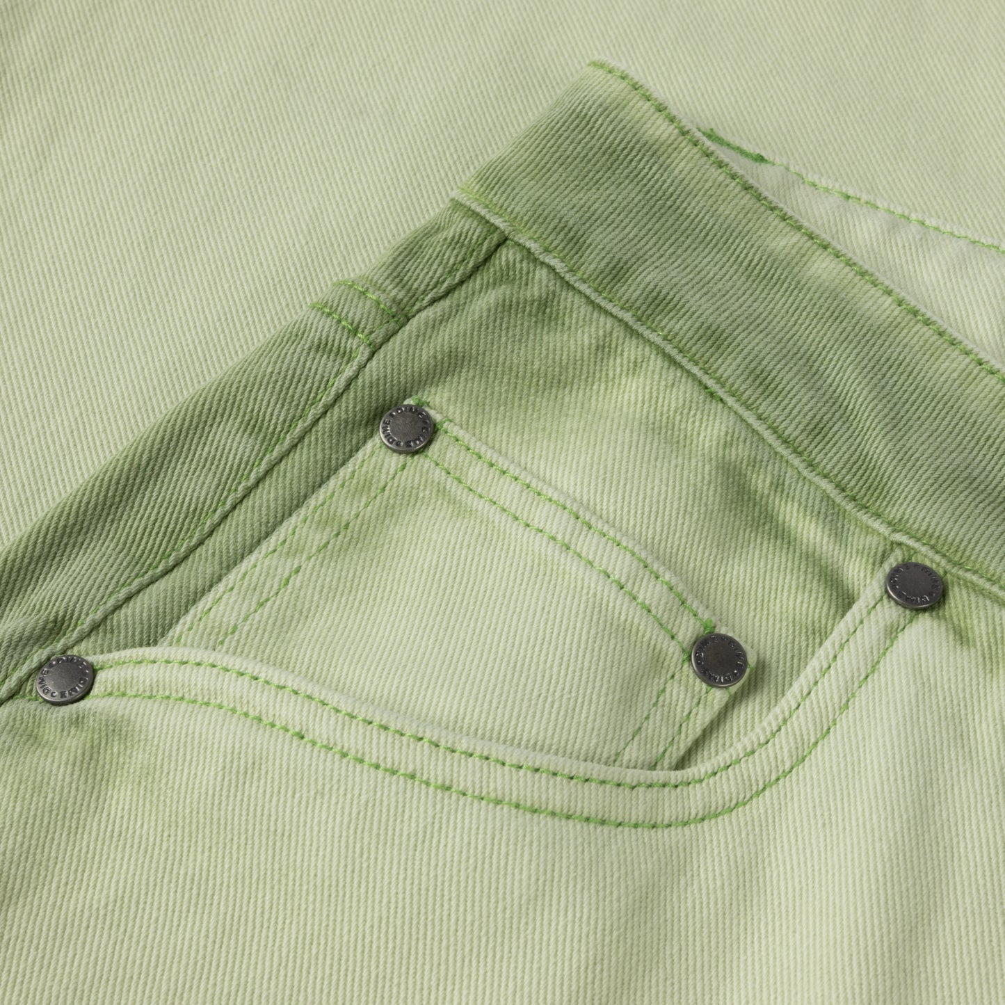 DIME MTL CLASSIC BAGGY DENIM PANTS MATCHA