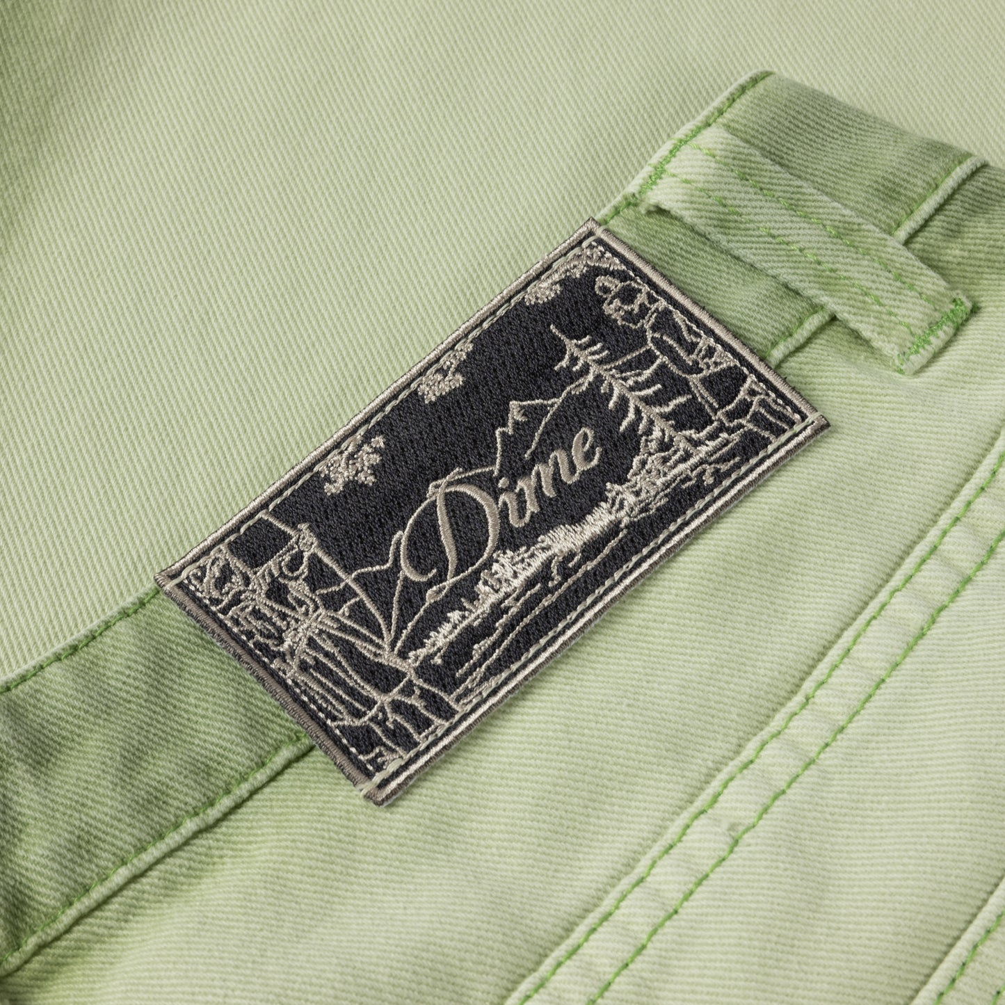 DIME MTL CLASSIC BAGGY DENIM PANTS MATCHA