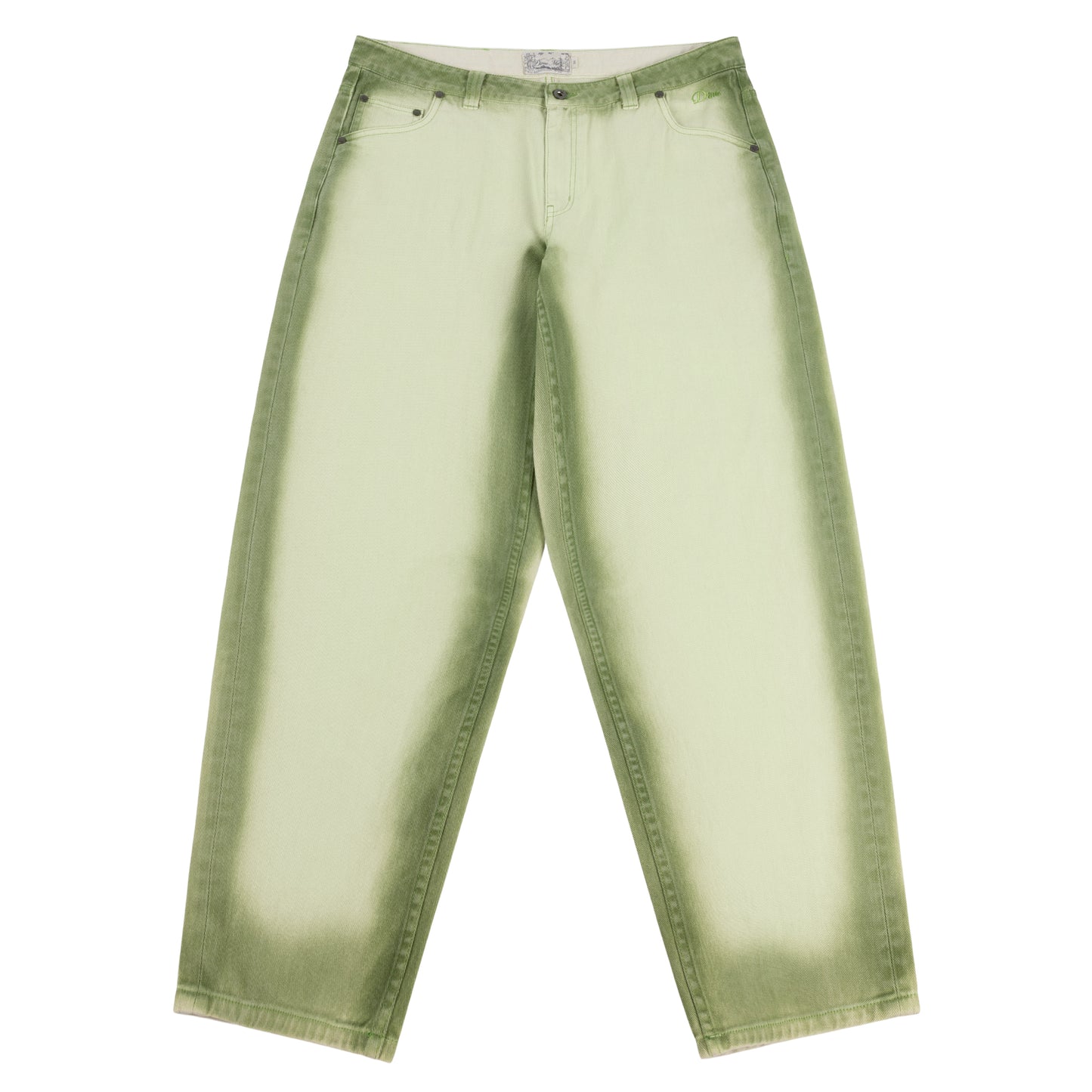 DIME MTL CLASSIC BAGGY DENIM PANTS MATCHA