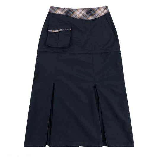 DIME MTL TECH SKIRT PLAID NAVY