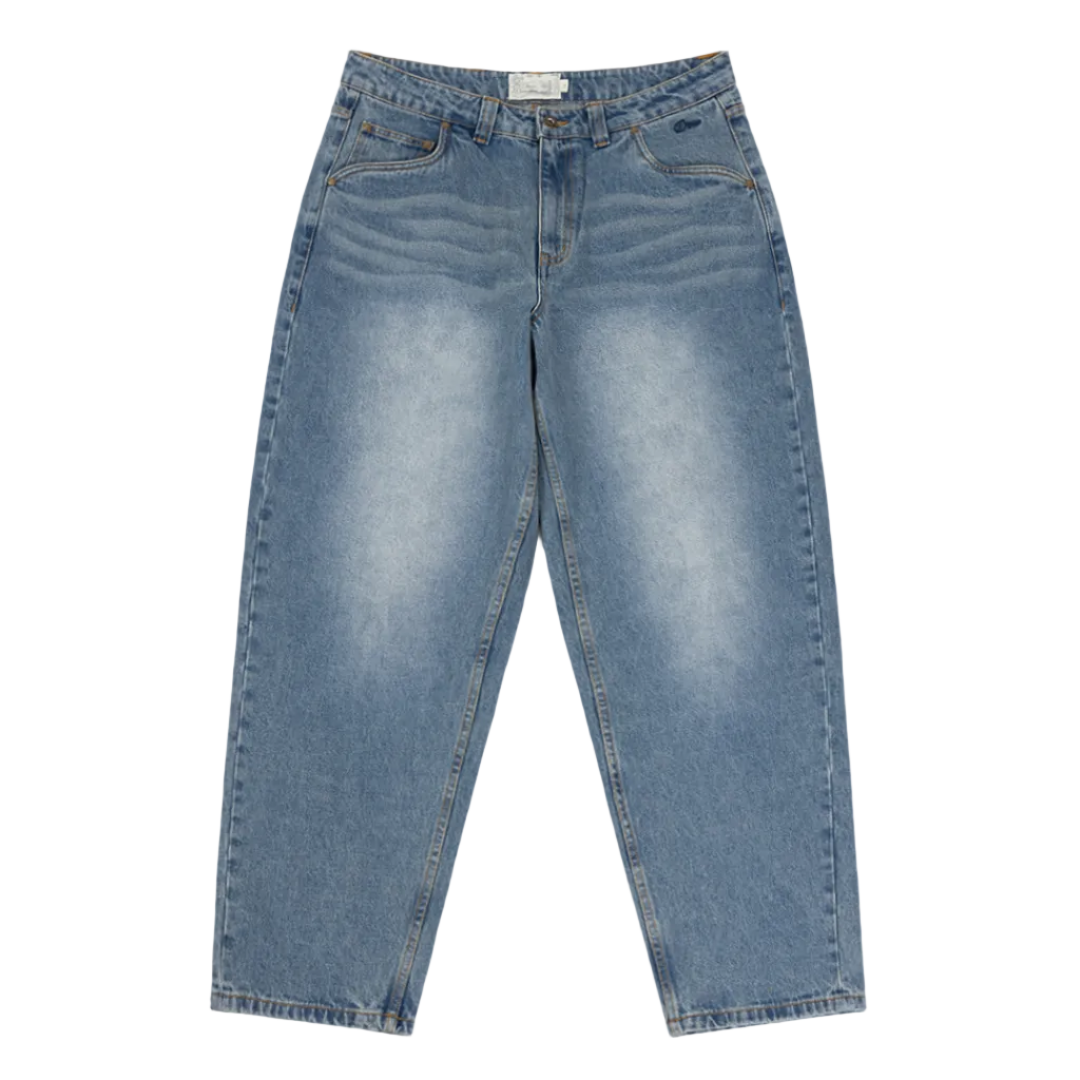 DIME MTL BAGGY DENIM PANTS SANDBLASTED INDIGO