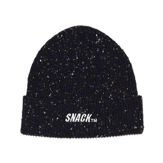 SNACK SKATEBOARDS SPECKLE BEANIE BLACK