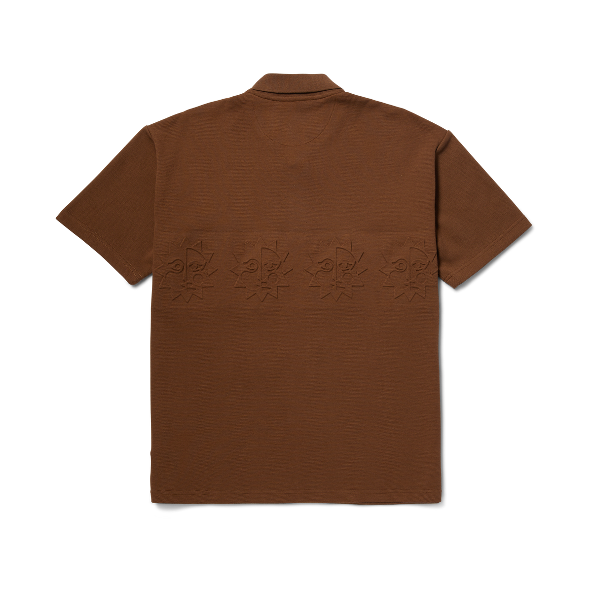 HUF WORLDWIDE BRIGHTER DAYS S/S POLO BARK BROWN