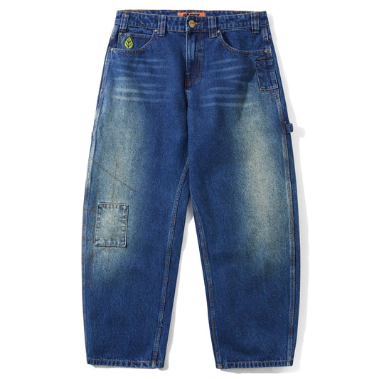 BUTTERGOODS WEATHERGEAR DENIM JEANS REPAIRED INDIGO