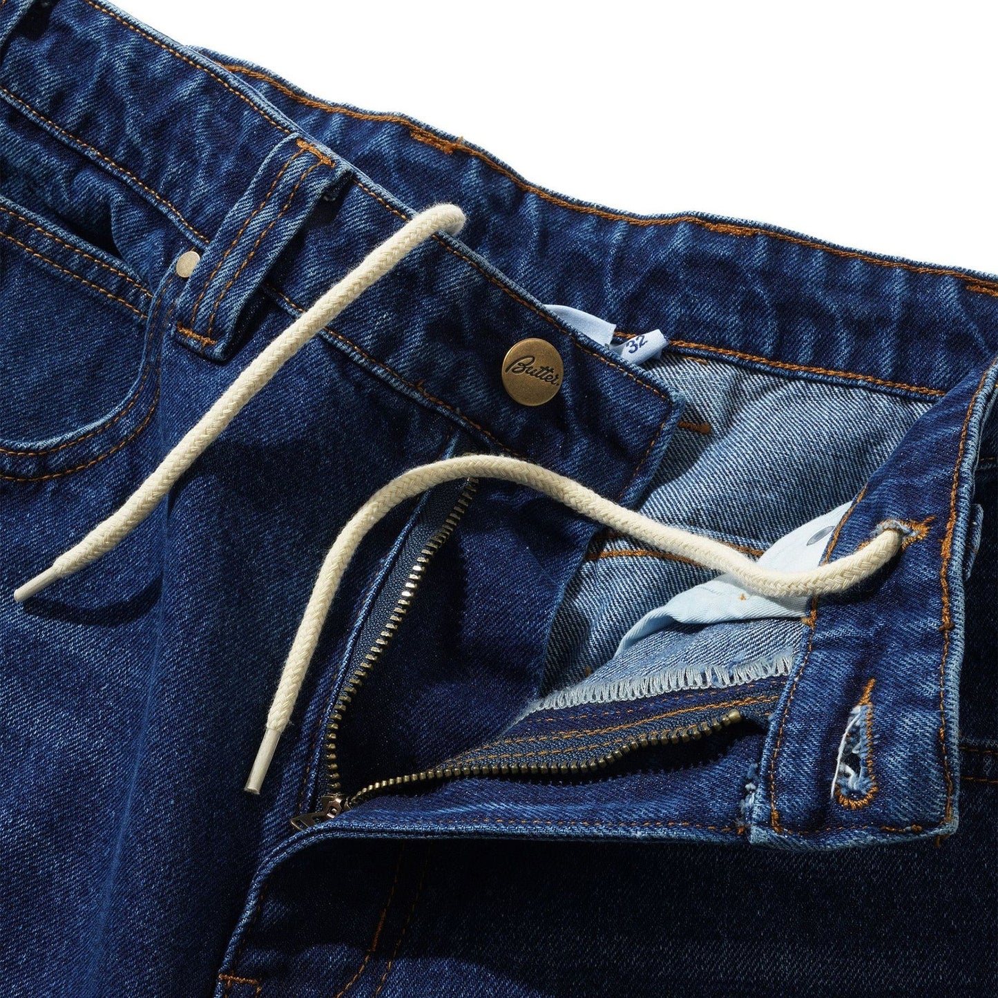 BUTTERGOODS WEATHERGEAR DENIM JEANS REPAIRED INDIGO