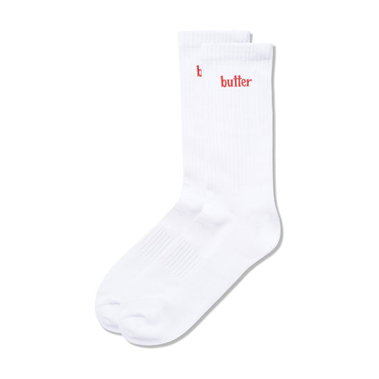 BUTTERGOODS BASIC SOCKS WHITE