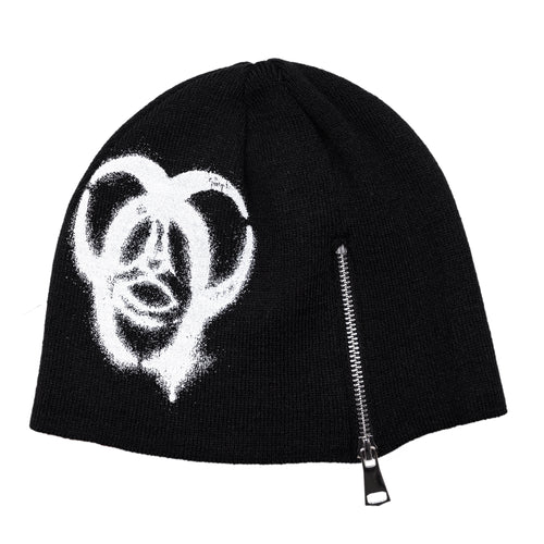 CARPET COMPANY BIOHAZARD ZIP BEANIE BLACK