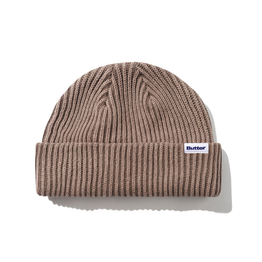 BUTTERGOODS BLEACHED WHARFIE BEANIE BROWN