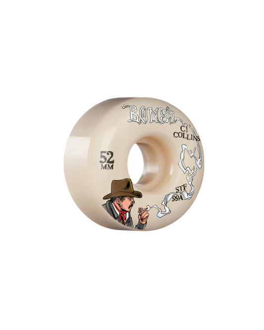BONES WHEELS COLLINS COWBOY UP LOCKS STREET TECH 52MM 99A