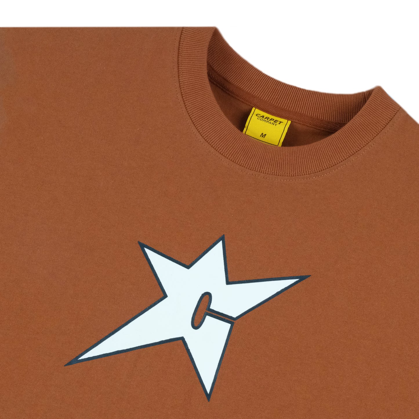 CARPET COMPANY C-STAR GLOW IN THE DARK TEE BROWN