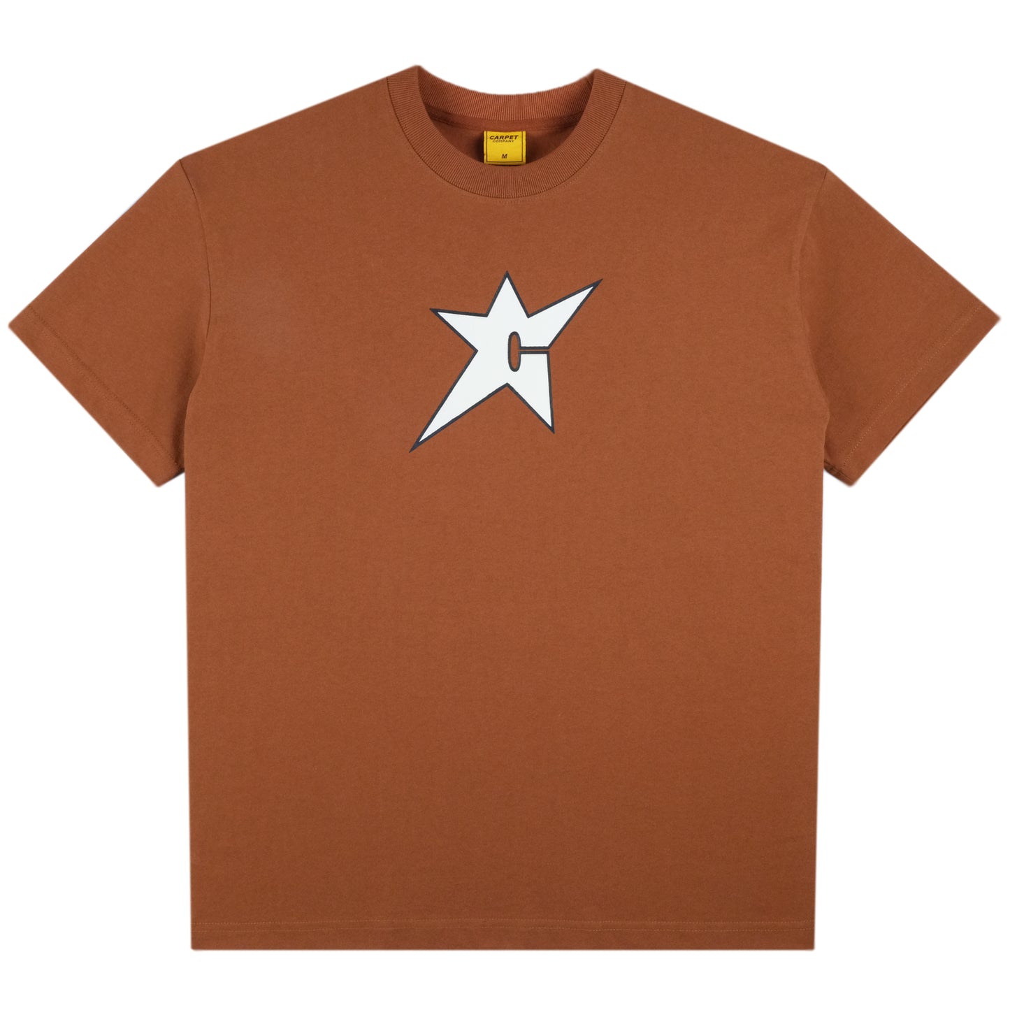 CARPET COMPANY C-STAR GLOW IN THE DARK TEE BROWN