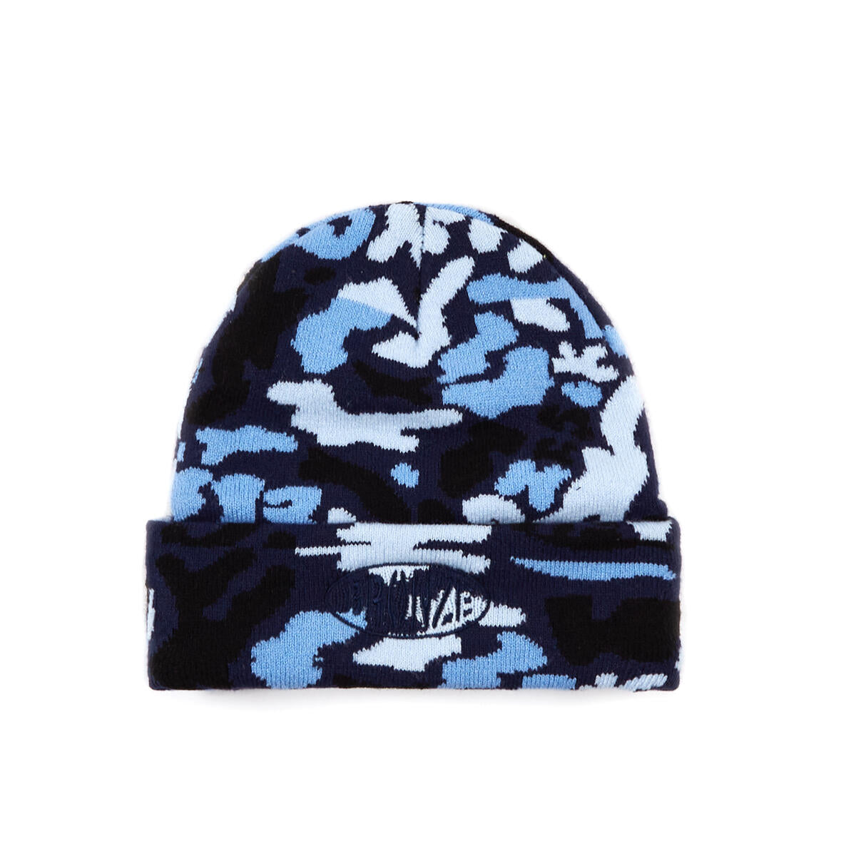 BRONZE 56K CAMO FLEECE BEANIE BLUE