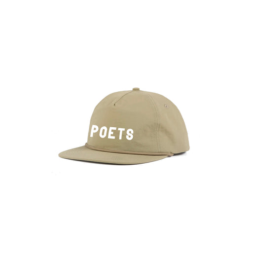 POETS BRAND NYLON HAT TAN