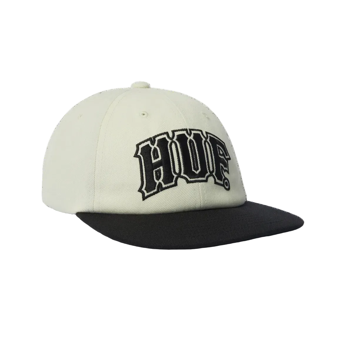 HUF WORLDWIDE CLASSIC ARCH BRUSHED SNAPBACK BLEACH/BLACK