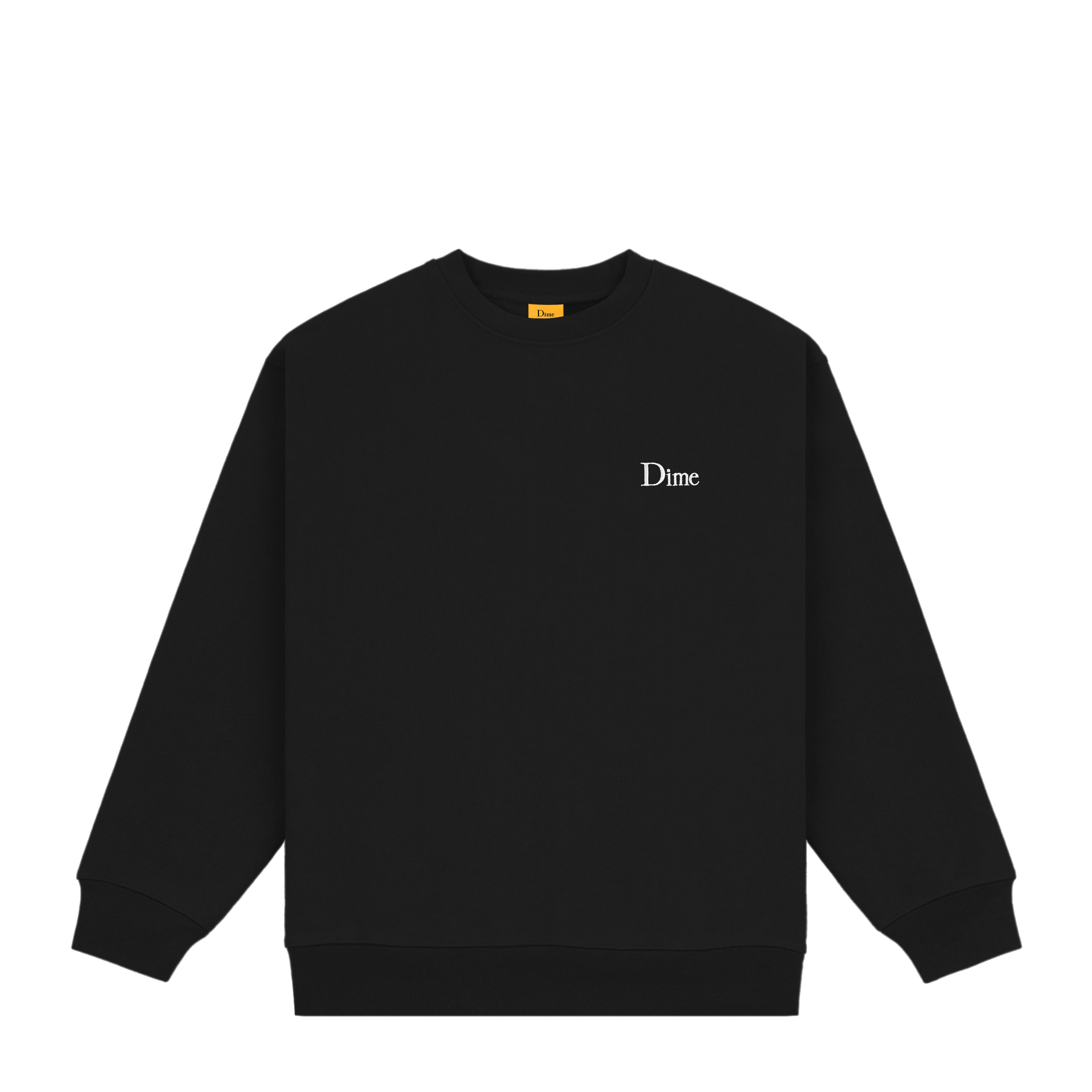 DIME MTL CLASSIC SMALL LOGO CREWNECK BLACK