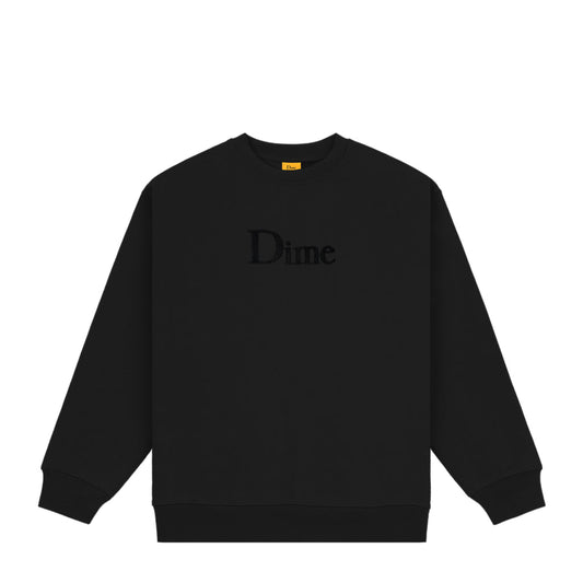 DIME MTL CLASSIC LOGO CREWNECK BLACK