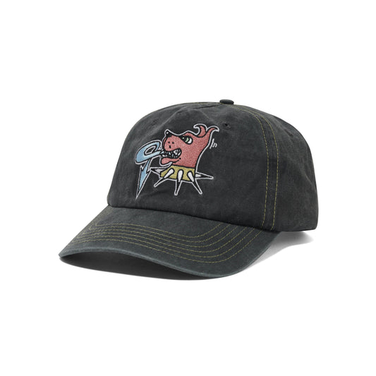 BUTTERGOODS CANINE 5 PANEL CAP WASHED BLACK