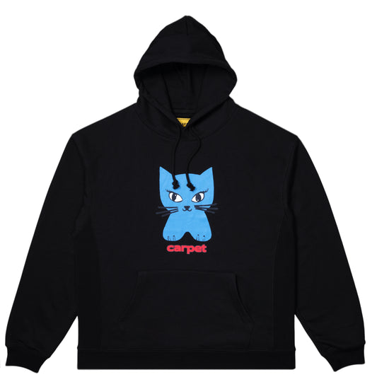 CARPET COMPANY CAT HOODIE BLACK