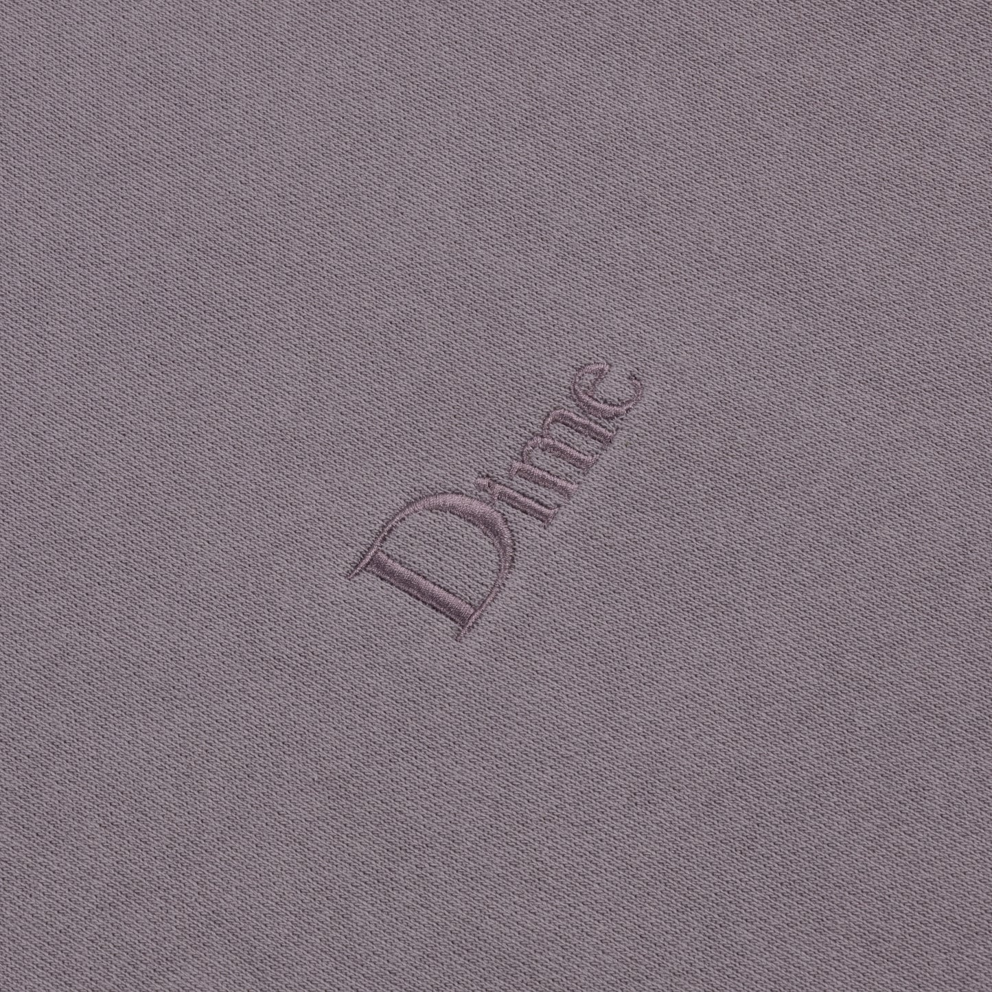 DIME MTL CLASSIC SMALL LOGO HOODIE PLUM GREY