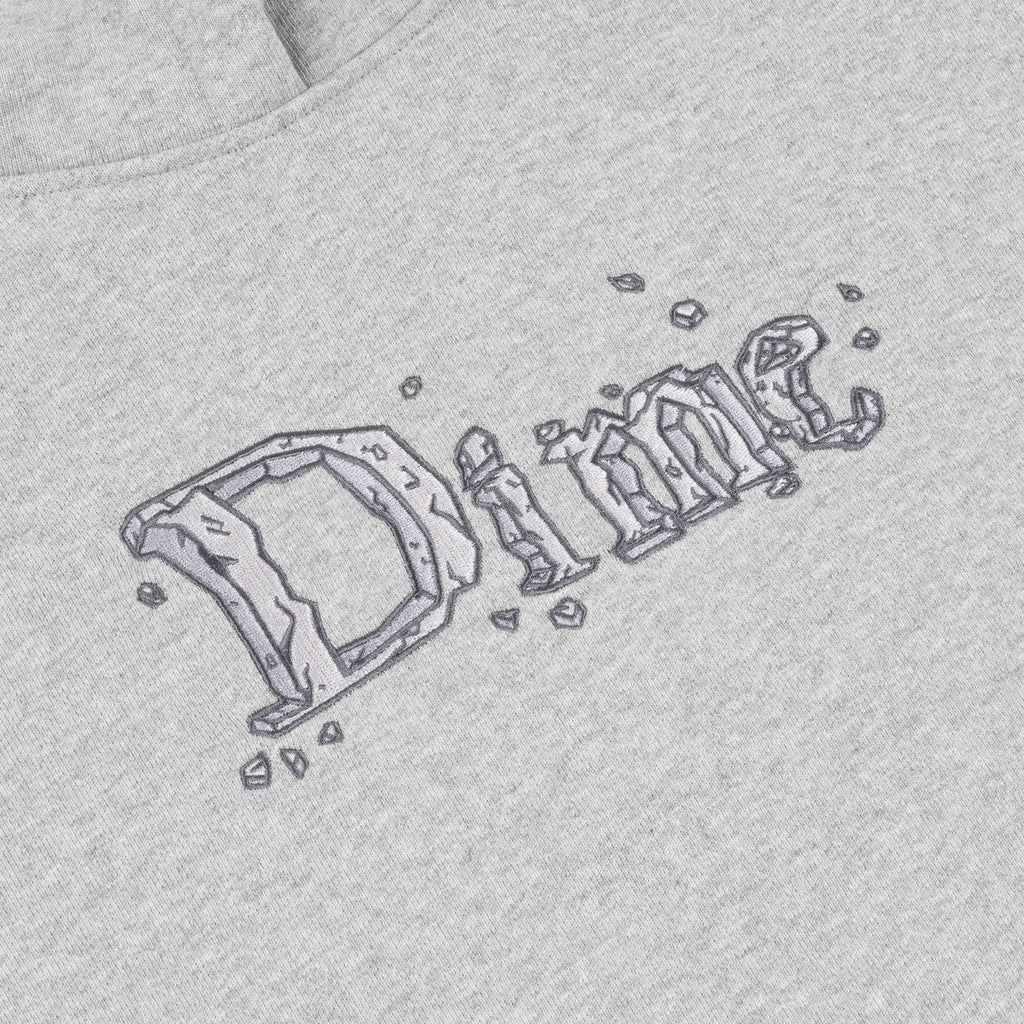 DIME MTL CLASSIC STONE HOODIE HEATHER GREY