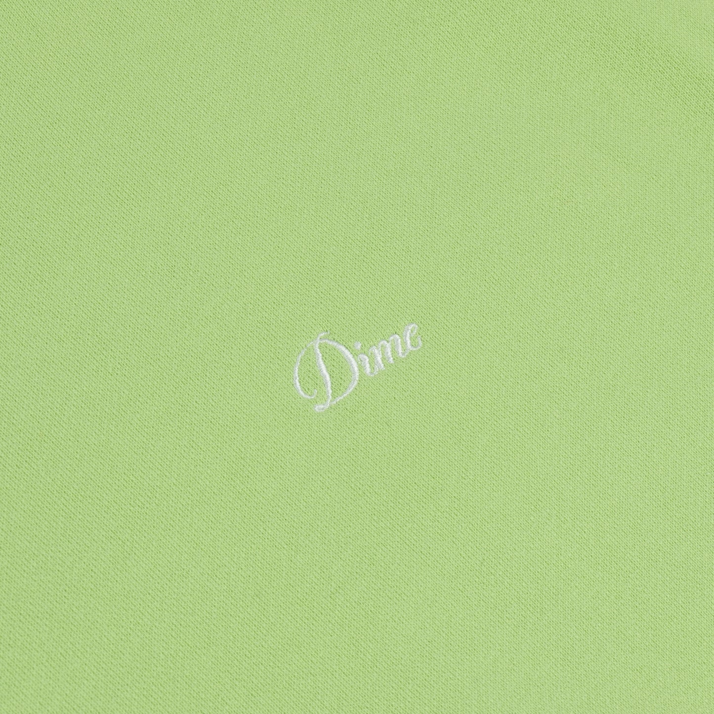 DIME MTL CURSIVE SMALL LOGO CREWNECK GREEN TEA