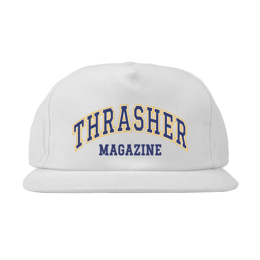 THRASHER MAGAZINE DROPOUT SNAPBACK WHITE